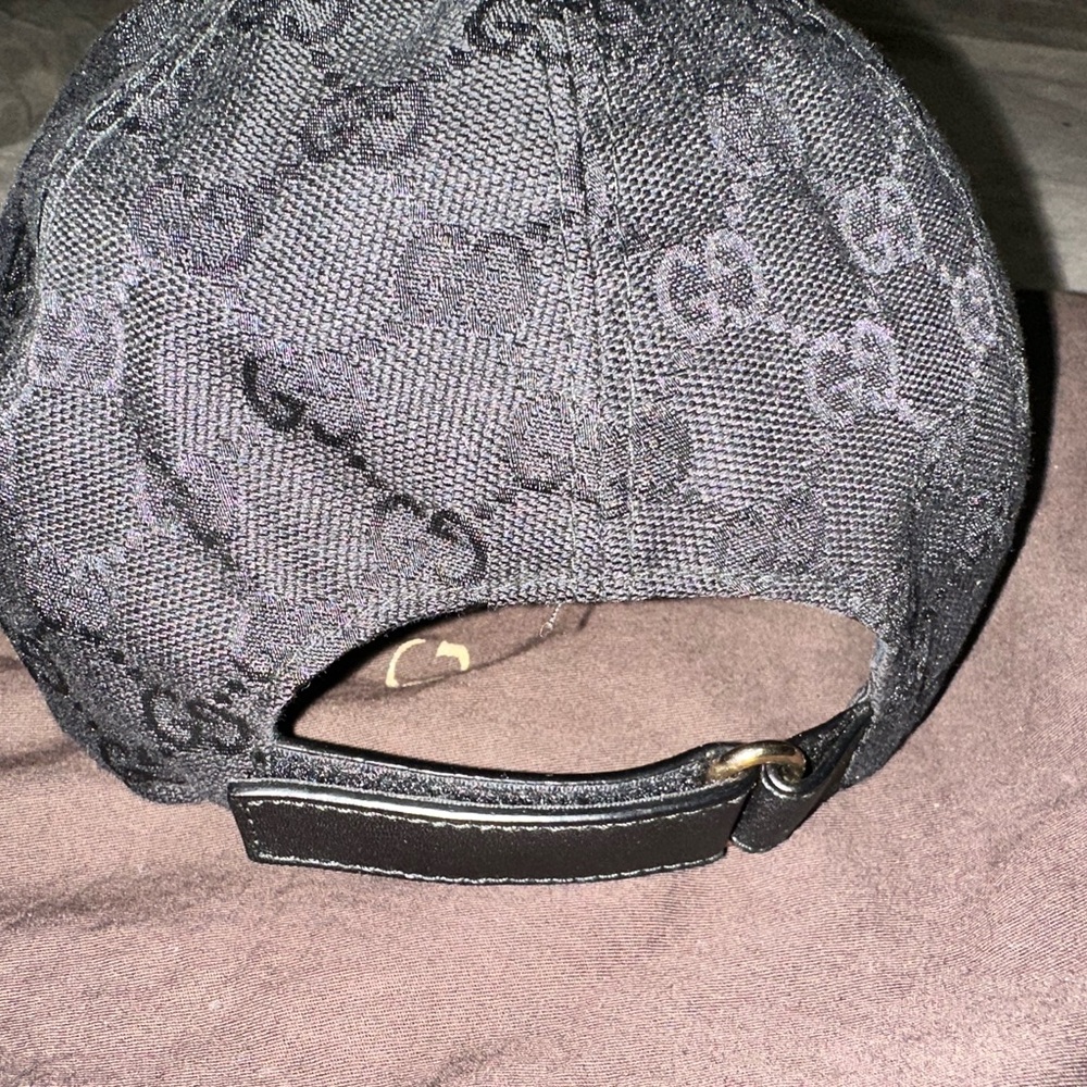 Authentic Gucci Black Monogram Cap - Picture 10 of 16